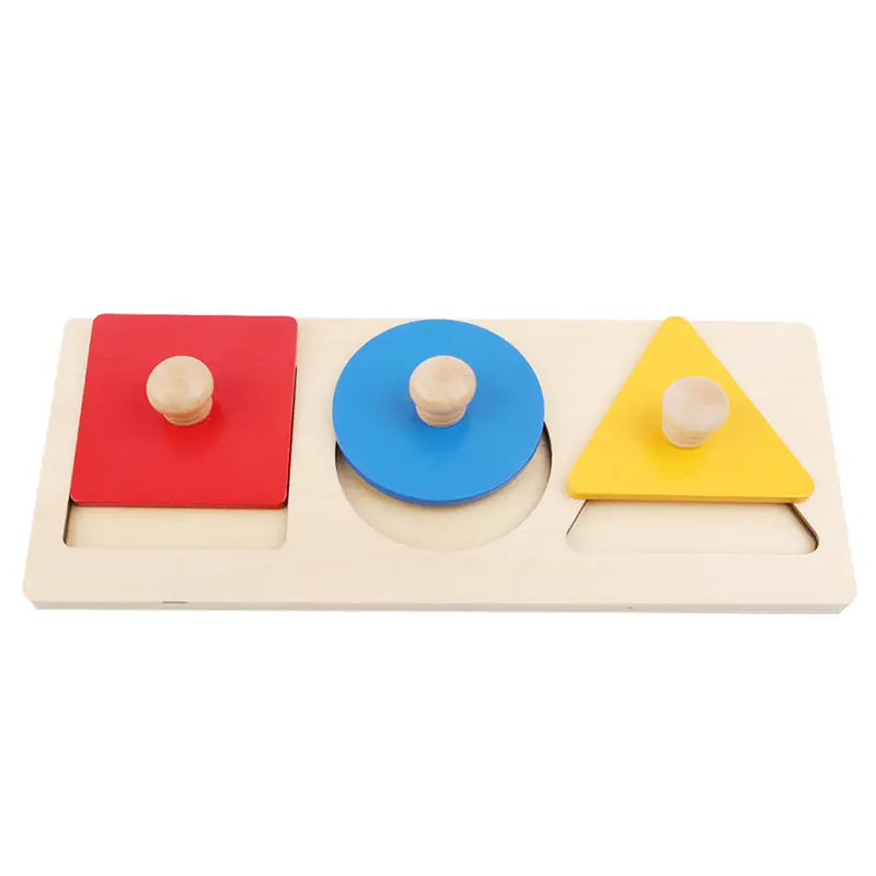 Mo136 - Montessori 3 shapes puzzle