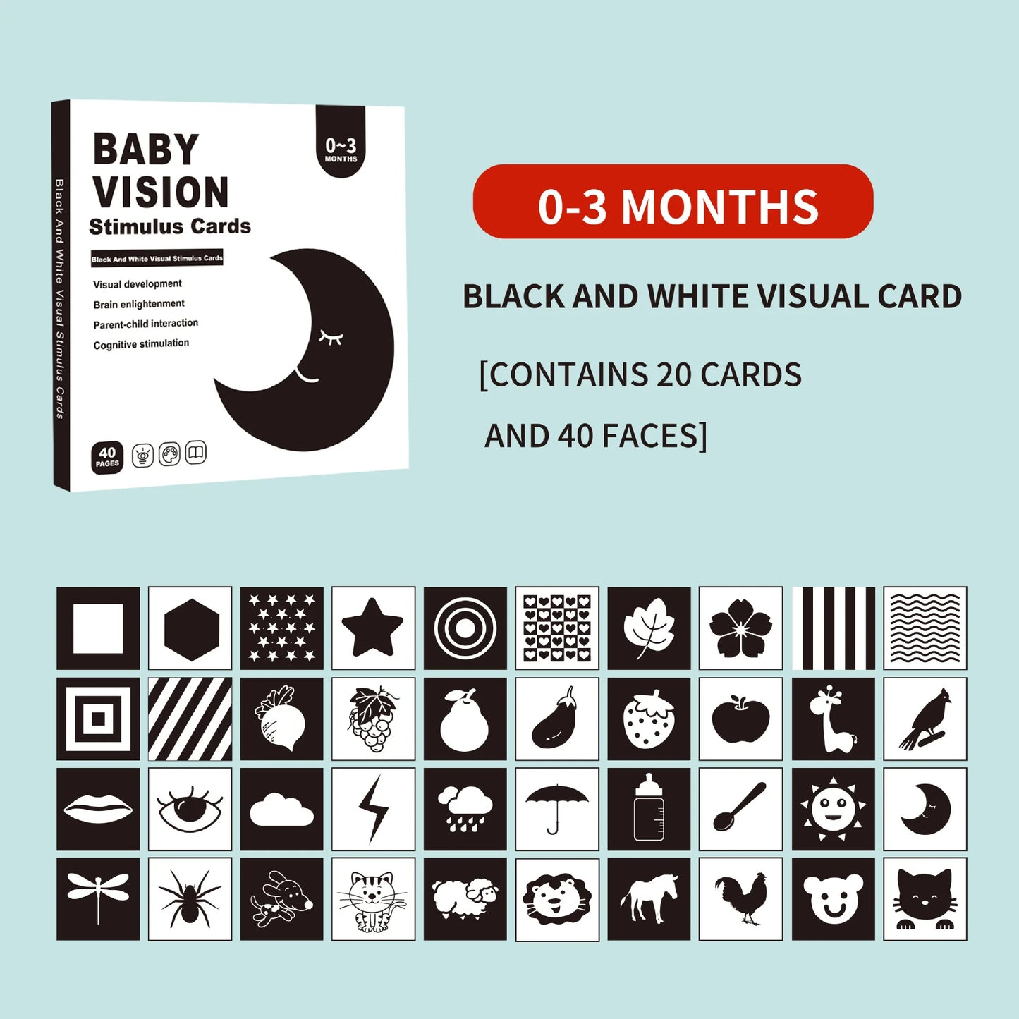 B032 - Baby vision stimulus cards