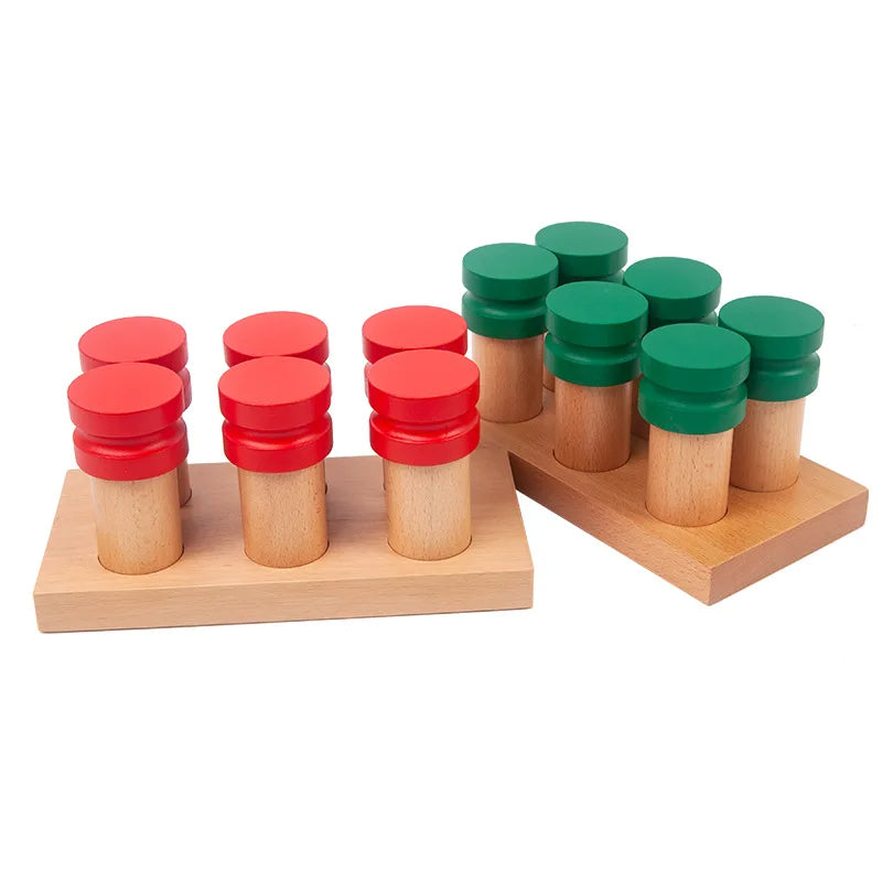 Mo065 - Montessori Wooden Smelling Cylinders international quality