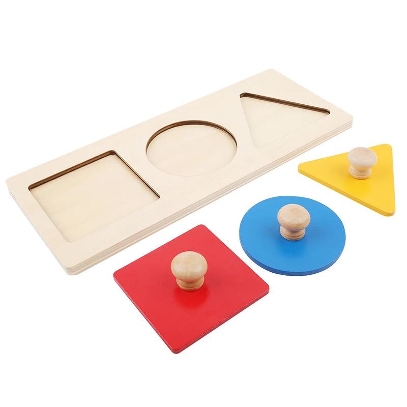 Mo136 - Montessori 3 shapes puzzle