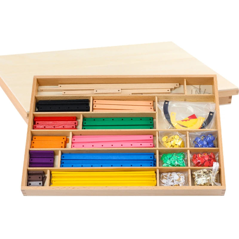 Mo090 - Montessori Geometric Stick Box