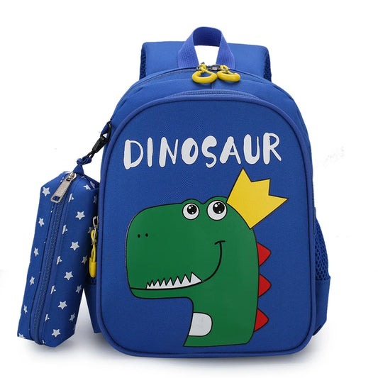 SB008 - 30 cm 2 pcs set: 30 cm backpack dinosaur design + pencil case