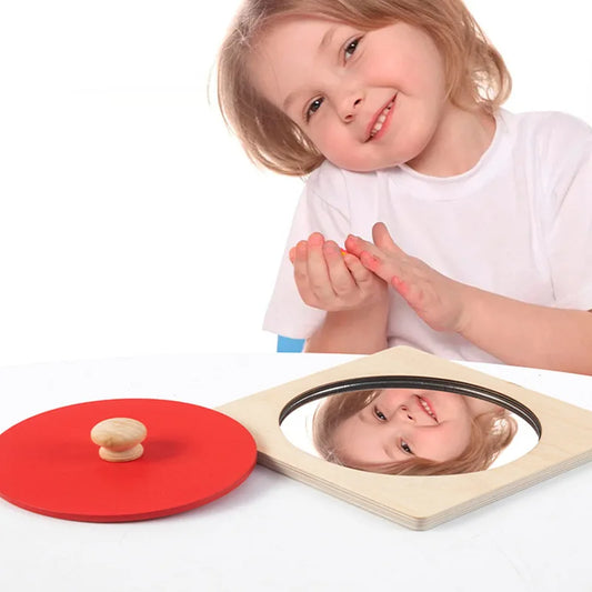 Mo096 - Montessori baby mirror puzzle