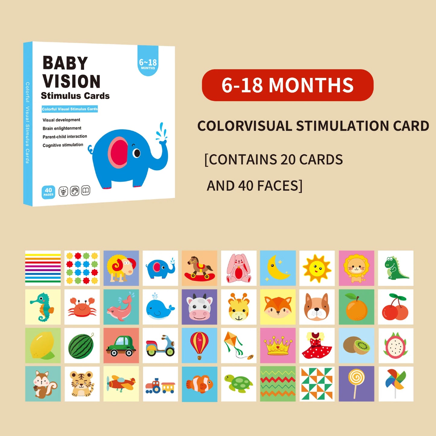 B032 - Baby vision stimulus cards