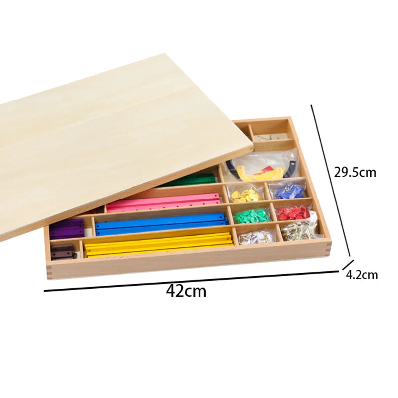 Mo090 - Montessori Geometric Stick Box