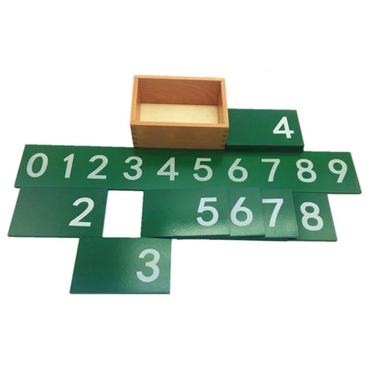 Mo058 - Montessori Sandpaper 0-9 Numbers