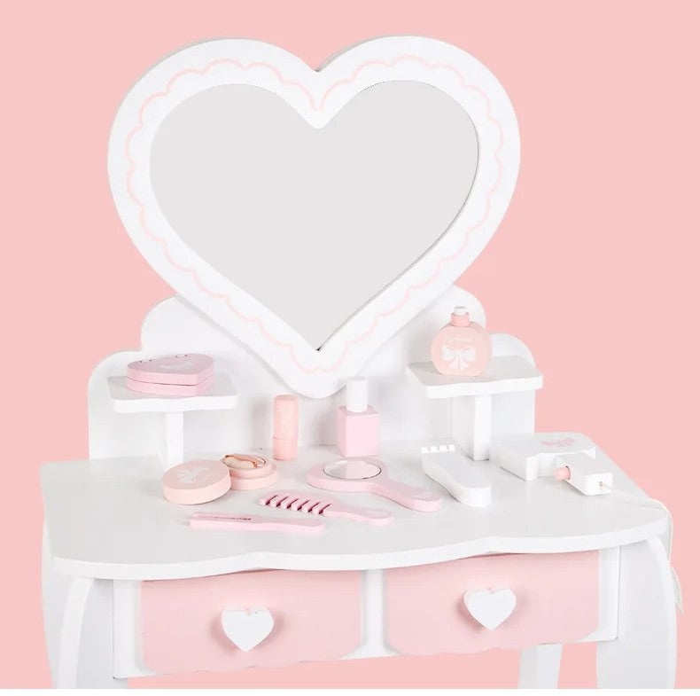 M260 - White and Pink dressing table 82 x 48 cm (FREE DELIVERY)