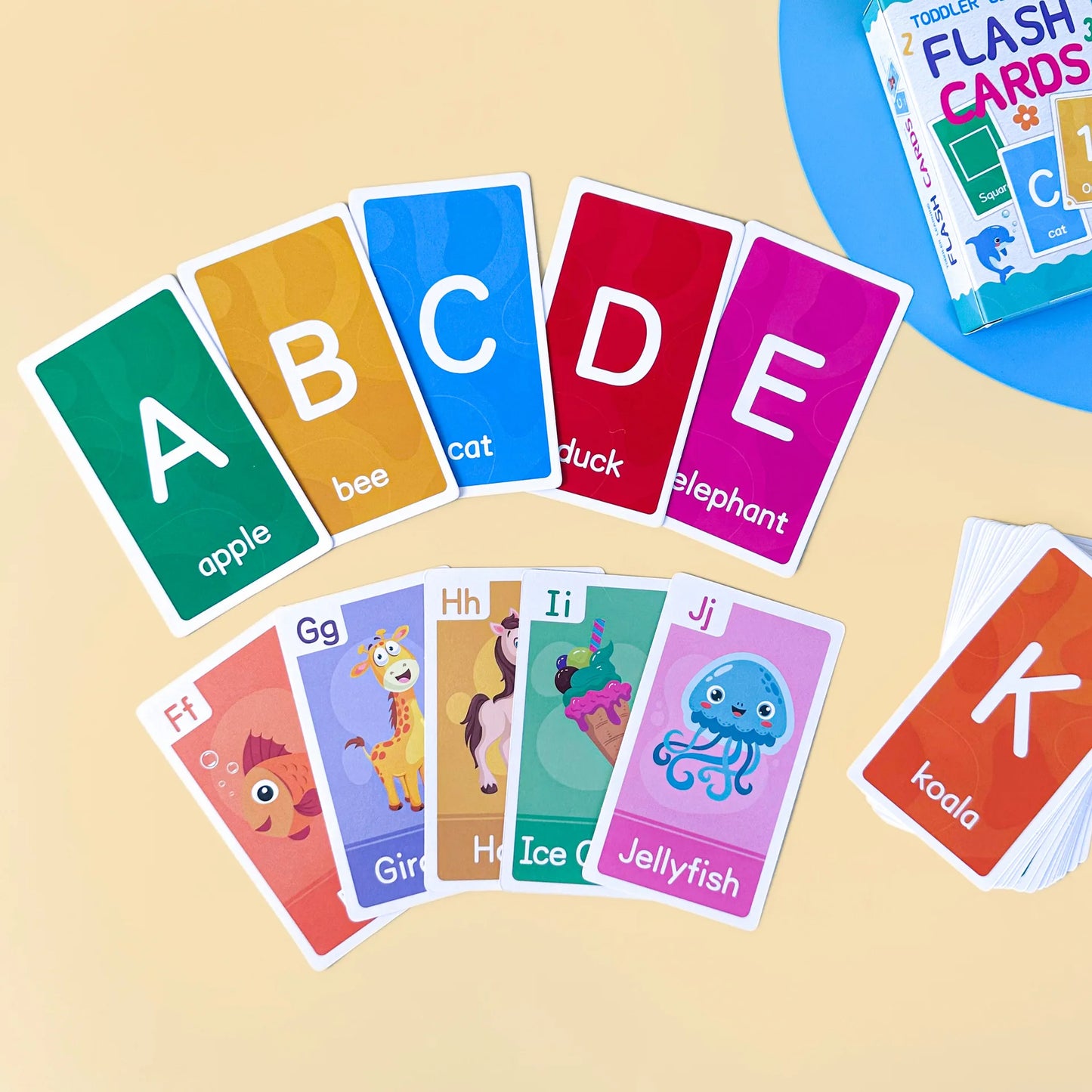 E145 - Toddler learning flash cards (blue box)