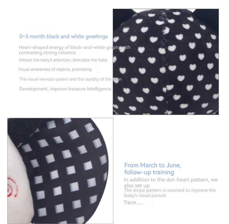 B021 - Black and white baby cloth sooting BB stick