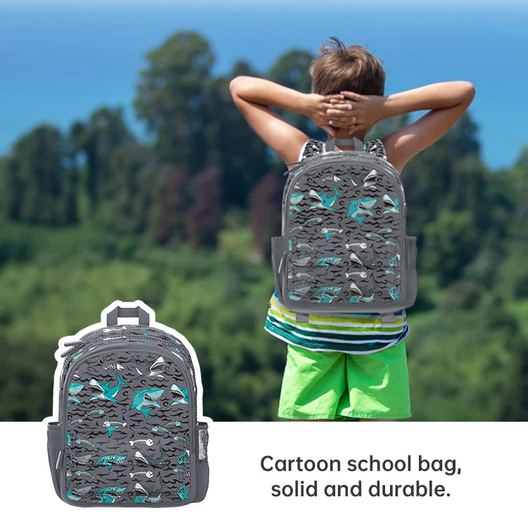 SB011 - 26 cm Toursun school bag sharks design