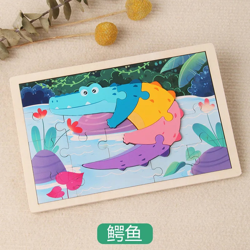 P081 - 2 in 1, 3D wooden puzzle