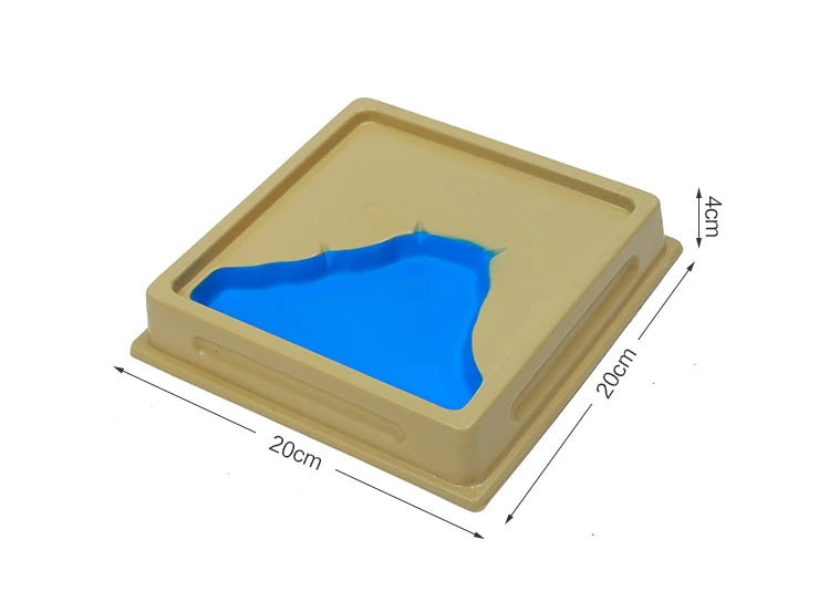 Mo023 - Montessori Land and Water Form Trays