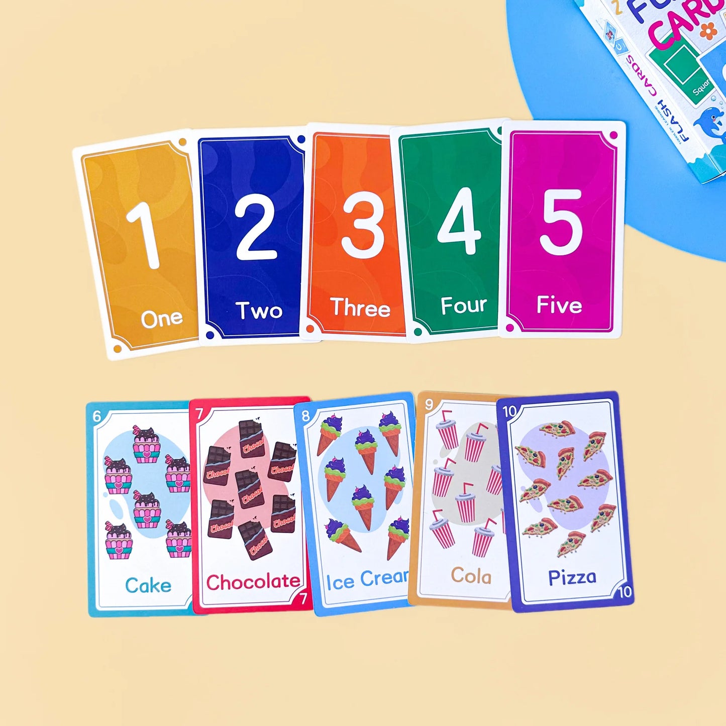 E145 - Toddler learning flash cards (blue box)