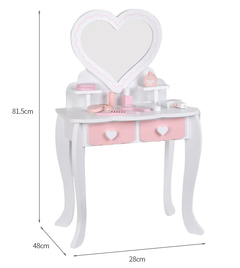 M260 - White and Pink dressing table 82 x 48 cm (FREE DELIVERY)