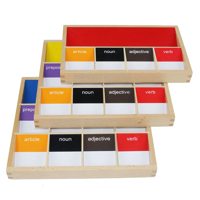 Mo083 - Montessori grammar boxes