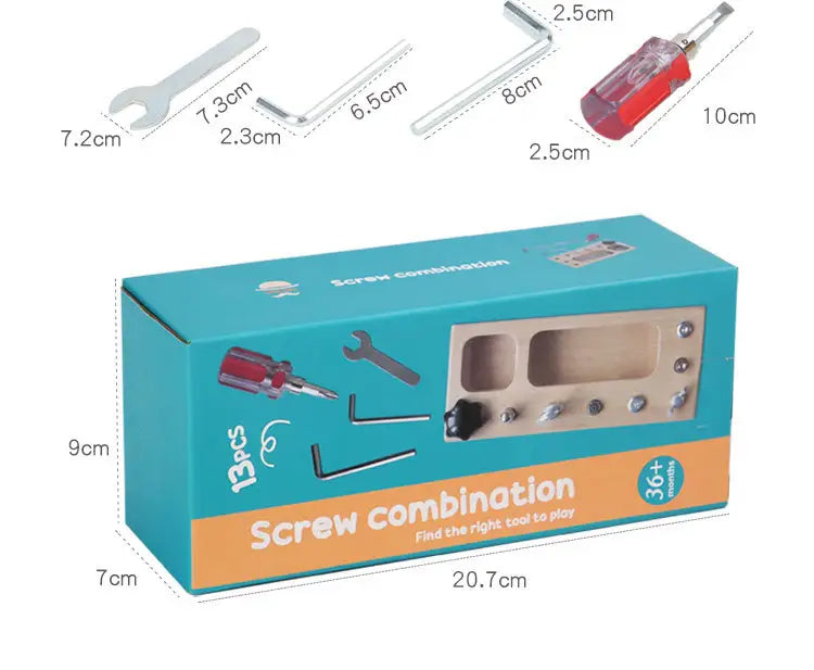 Mo140 - Montessori Screw combination