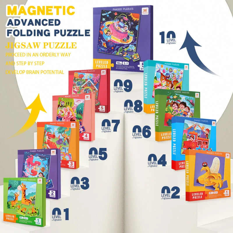 P013 - 3 in 1 Magnetic Leveled Puzzle