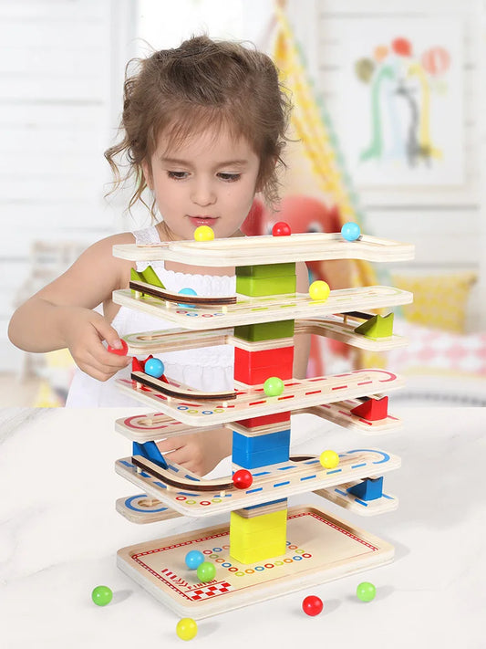 M352 - Wooden marble run