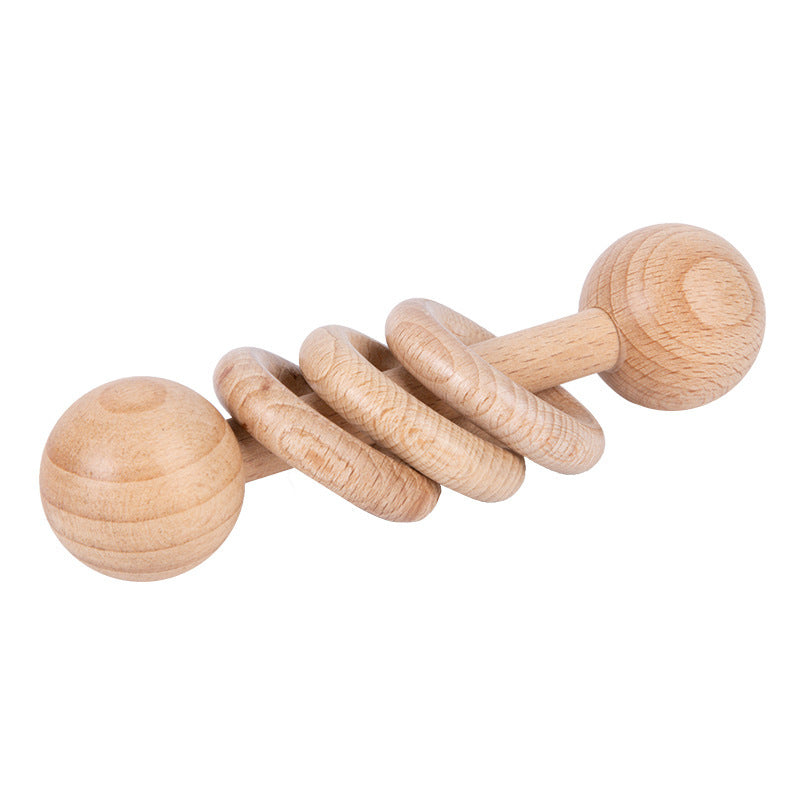 Mo158 - Wooden Ring Rattle
