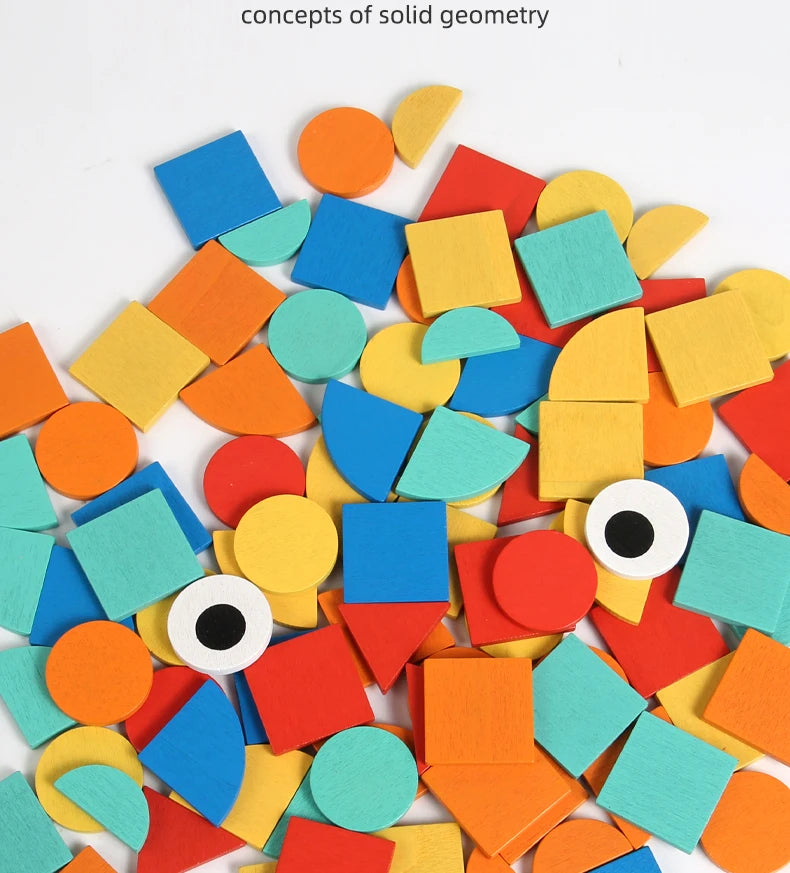 M024 - Rubber band nail board & mosaic puzzle 2 in 1