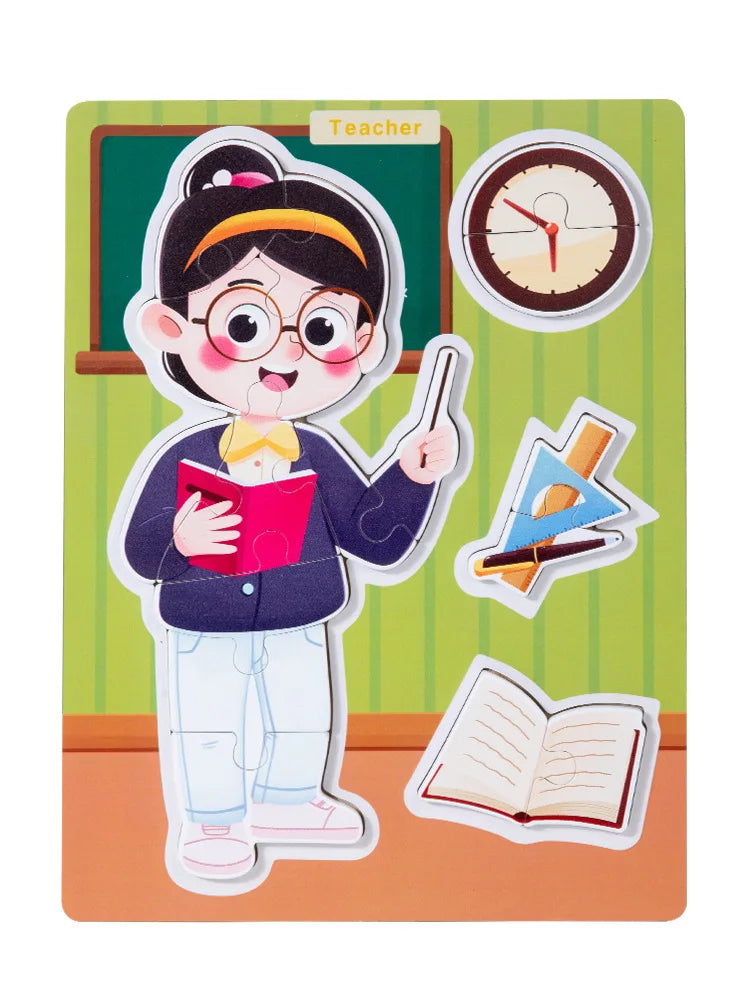 P014 - Jobs 3D Wooden Puzzle