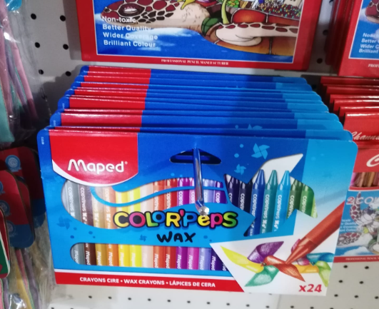 X028 - Maped 24 wax crayons